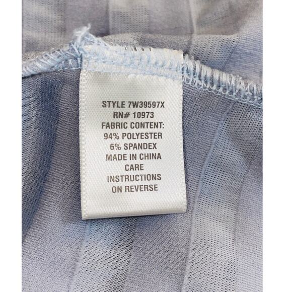 7 Wonders Woman Ruffle Tank - Women's‎ Size 1X - Beautiful Periwinkle - Picture 7 of 8